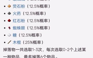 我的世界女巫掉落物品是什么