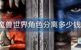 魔兽世界角色分离多少钱