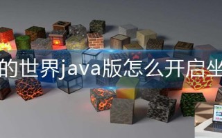 我的世界java版怎么开启坐标