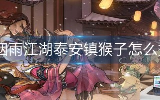 烟雨江湖泰安镇猴子怎么抓