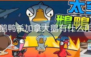 鹅鸭杀加拿大鹅有什么用