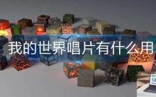 我的世界唱片有什么用