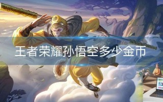 王者荣耀孙悟空多少金币
