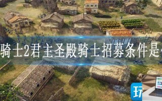荣誉骑士2君主圣殿骑士招募条件是什么