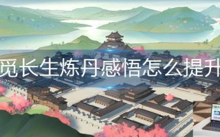 觅长生炼丹感悟怎么提升