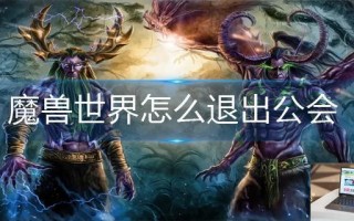 魔兽世界怎么退出公会