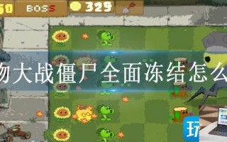 植物大战僵尸全面冻结怎么破