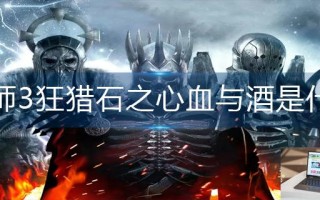 巫师3狂猎石之心血与酒是什么