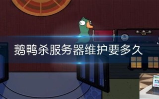 鹅鸭杀服务器维护要多久