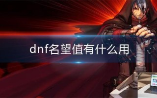 dnf名望值有什么用
