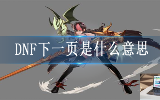DNF下一页是什么意思