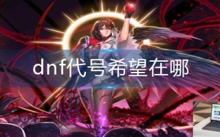 dnf代号希望在哪