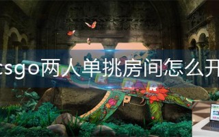 csgo两人单挑房间怎么开