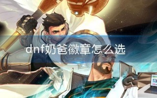 dnf奶爸徽章怎么选