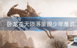 卧龙苍天陨落蒙眼少年是谁