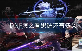 DNF怎么看黑钻还有多久
