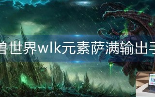 魔兽世界wlk元素萨满输出手法是什么