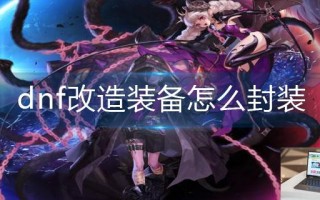 dnf改造装备怎么封装