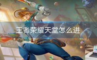 王者荣耀天堂怎么进