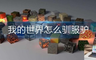 我的世界怎么驯服驴