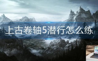 上古卷轴5潜行怎么练