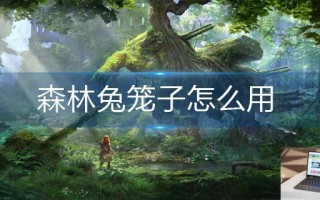 森林兔笼子怎么用