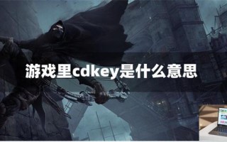 游戏里cdkey是什么意思