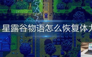 星露谷物语怎么恢复体力