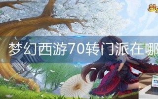 梦幻西游70转门派在哪