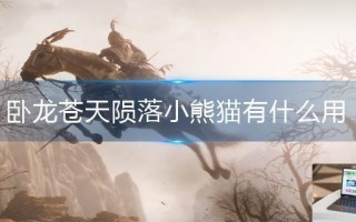 卧龙苍天陨落小熊猫有什么用