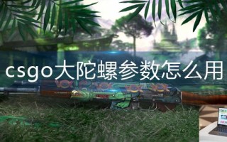 csgo大陀螺参数怎么用