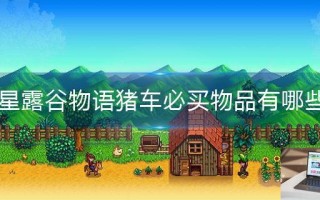星露谷物语猪车必买物品有哪些