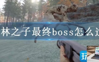 森林之子最终boss怎么过