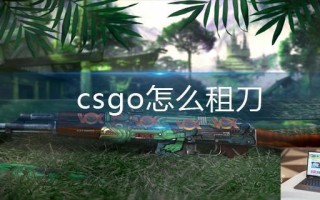 csgo怎么租刀 csgo怎么租刀