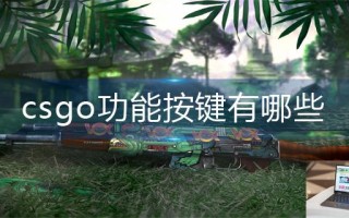 csgo功能按键有哪些