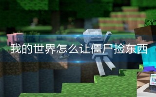 我的世界怎么让僵尸捡东西