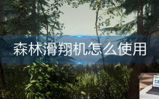 森林滑翔机怎么使用