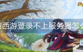 梦幻西游登录不上服务器怎么办