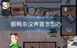 鹅鸭杀没声音怎么办