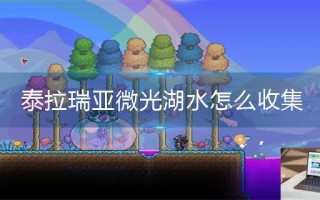 泰拉瑞亚微光湖水怎么收集 泰拉瑞亚微光湖水怎么收集