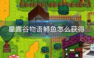 星露谷物语鲟鱼怎么获得