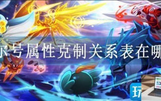 赛尔号属性克制关系表在哪看