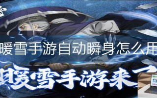 暖雪手游自动瞬身怎么用