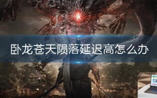卧龙苍天陨落延迟高怎么办