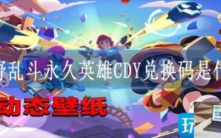 荒野乱斗永久英雄CDY兑换码是什么