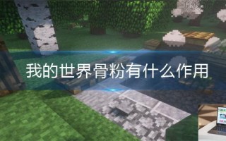 我的世界骨粉有什么作用