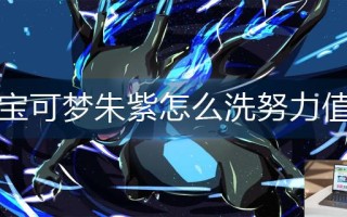 宝可梦朱紫怎么洗努力值
