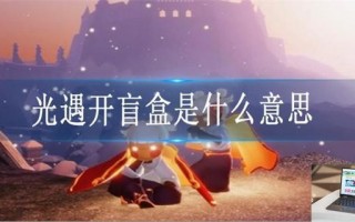 光遇开盲盒是什么意思