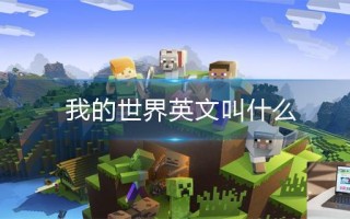 我的世界英文叫什么 我的世界英文叫什么