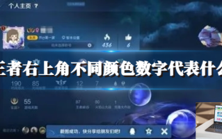王者右上角不同颜色数字代表什么